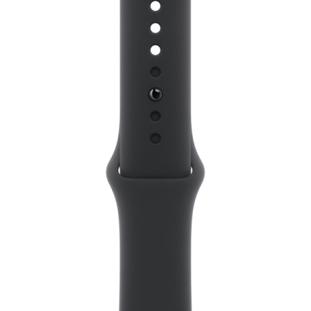 Apple Watch Series 11 46mm Aluminum Jet Black Case Black Sport Band S/M