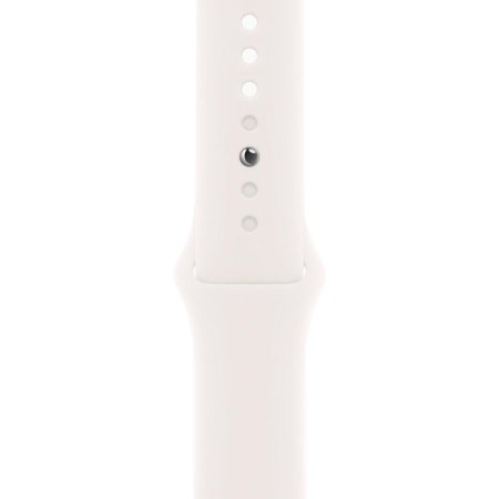 Apple Watch Series 11 46mm Aluminum Rose Gold Case Light Blush Sport Band S/M